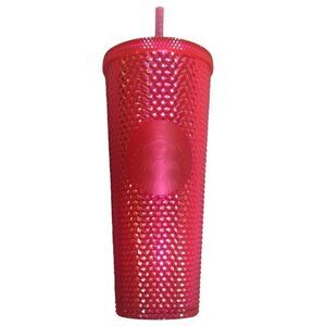 Starbucks Hot Pink Studded Tumbler 2019 Holiday 24 Oz Cup NWT